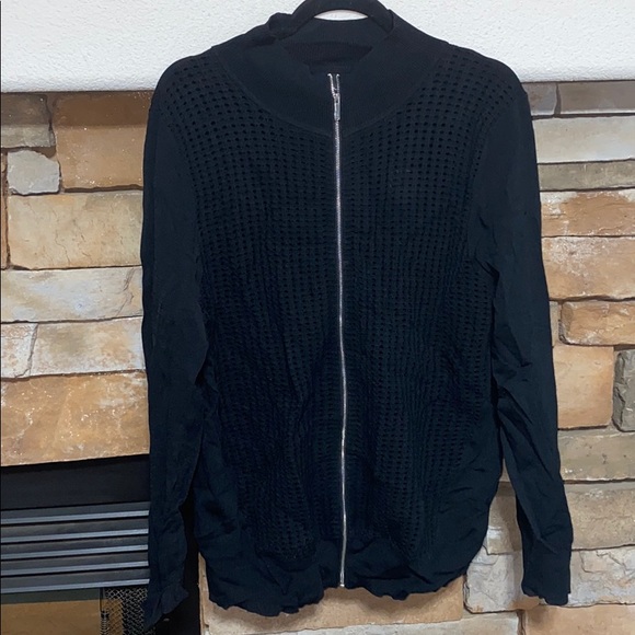 3/$40 Black Zip-Up Jacket - Picture 2 of 5